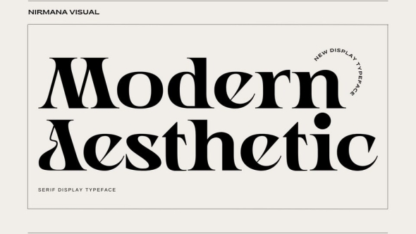 Modern Aesthetic Font Fontesk