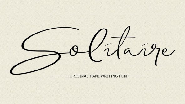 Solitaire Script Font › Fontesk