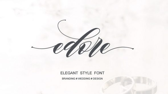 Edore Script Font › Fontesk