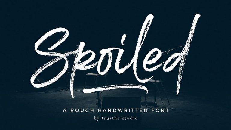 Spoiled Script Font › Fontesk