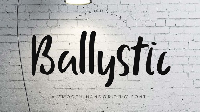 Ballystic Font › Fontesk