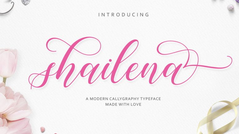 Shailena Script Font › Fontesk