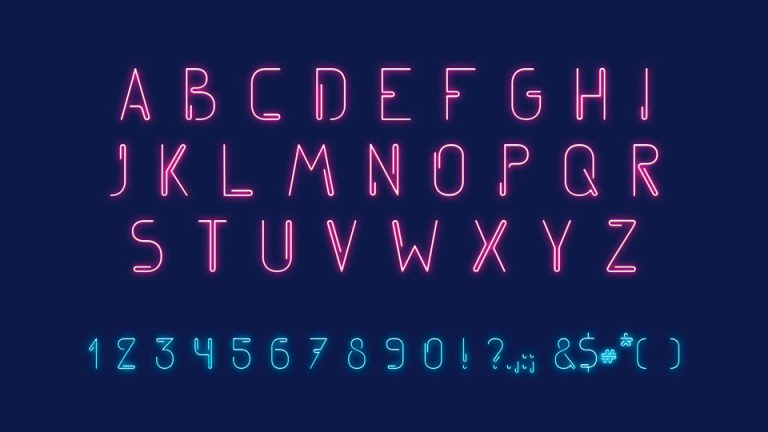 SRFM Neon Font › Fontesk