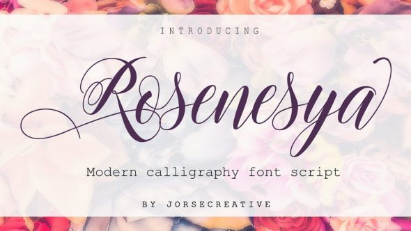 Rosenesya Script Font › Fontesk