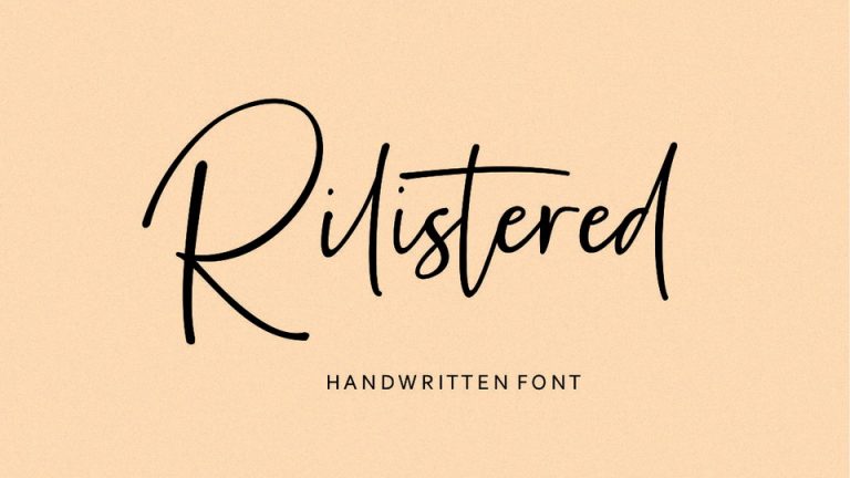 Rilistered Font › Fontesk