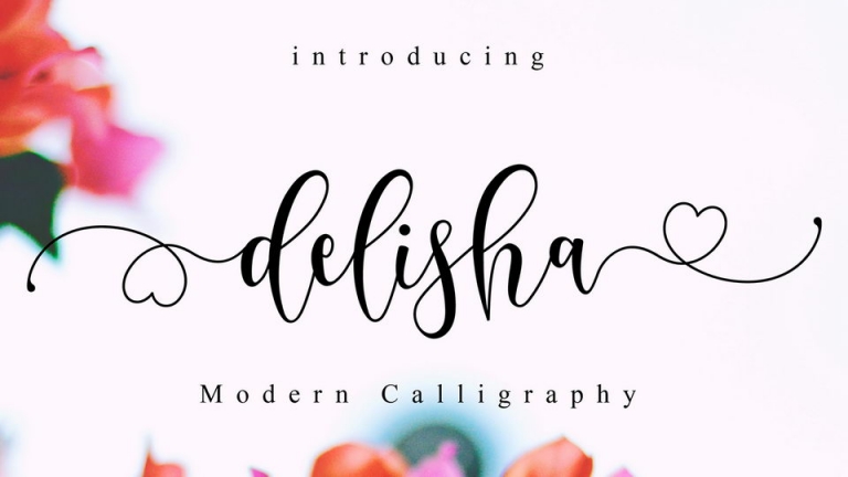 Delisha Script Fo › Fontesk