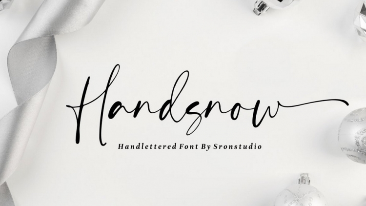 Handsnow Font › Fontesk